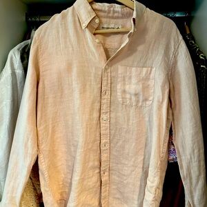 Abercrombie and fitch linen dress shirt